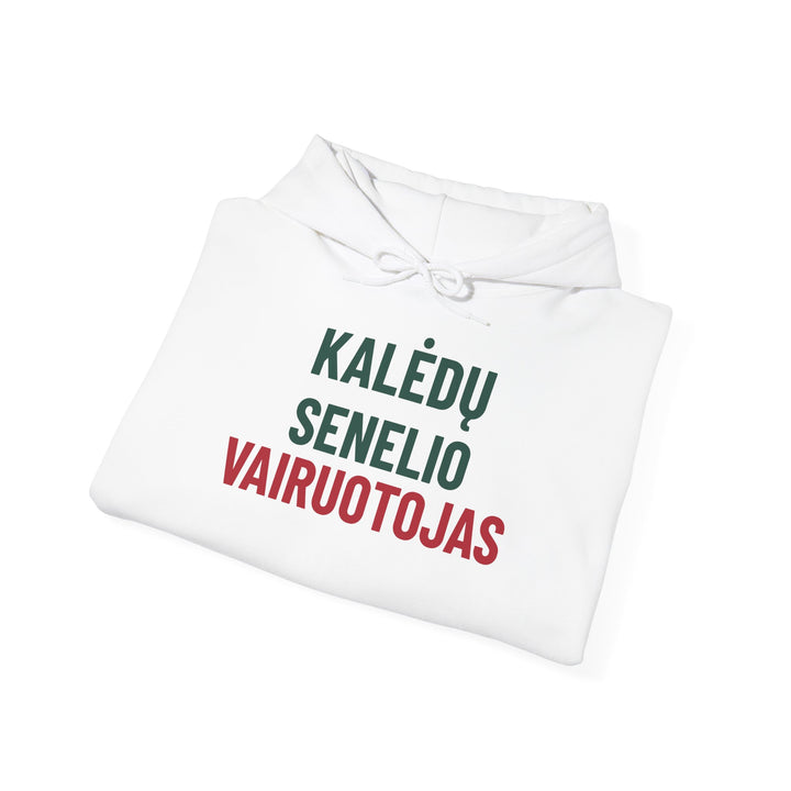 Kalėdų senelio vairuotojas – Džemperis su gobtuvu – 4 gaminio vaizdas
