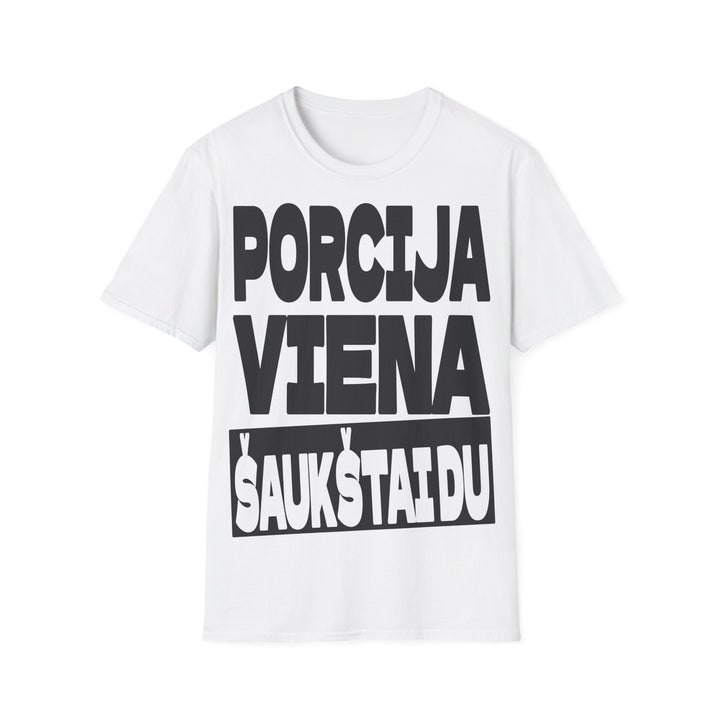Porcija viena. Šaukštai du.