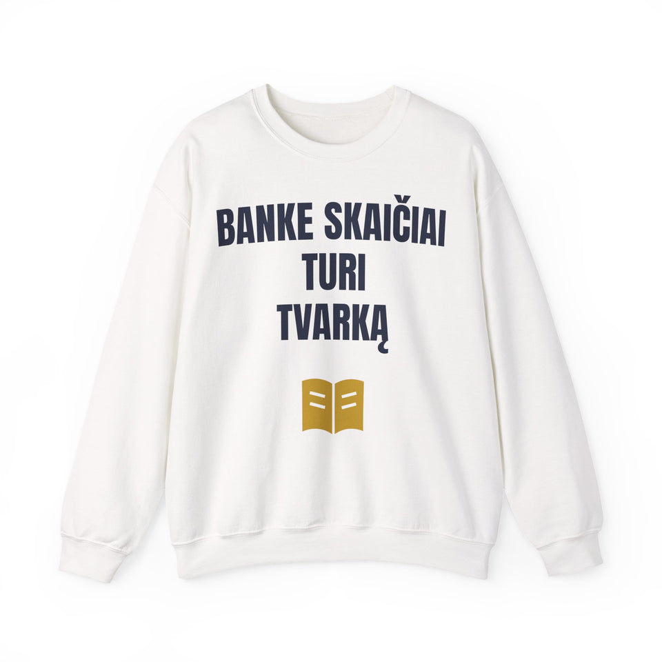 Banke skaičiai turi tvarką — Džemperis, spauda priekyje