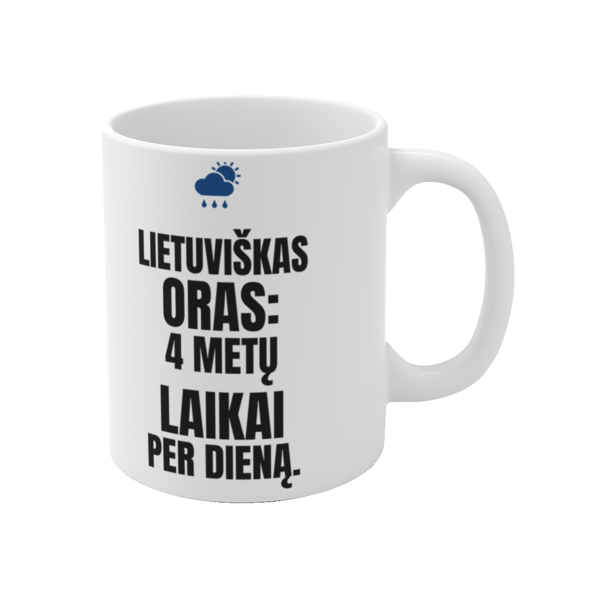 Puodelis „Lietuviškas oras: 4 metų laikai per dieną“ – vaizdas 1