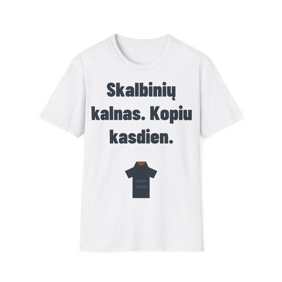 Skalbinių kalnas. Kopiu kasdien.