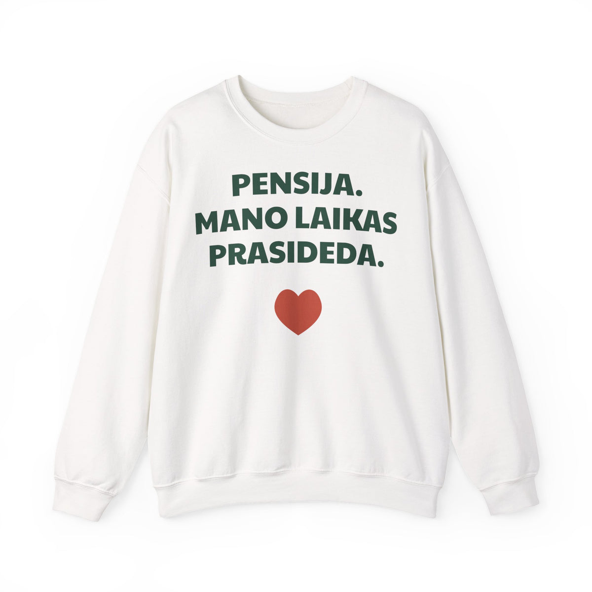 Pensija. Mano laikas prasideda. — Džemperis, spauda priekyje