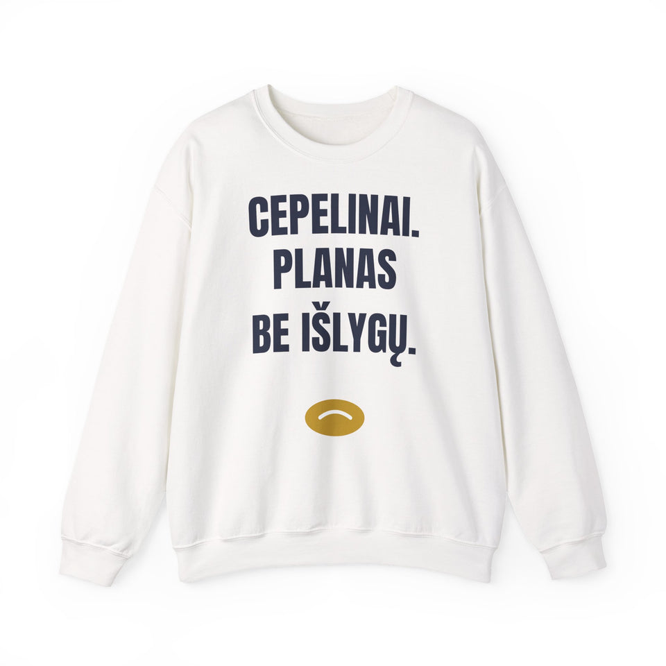 Cepelinai. Planas be išlygų. — Džemperis, spauda priekyje