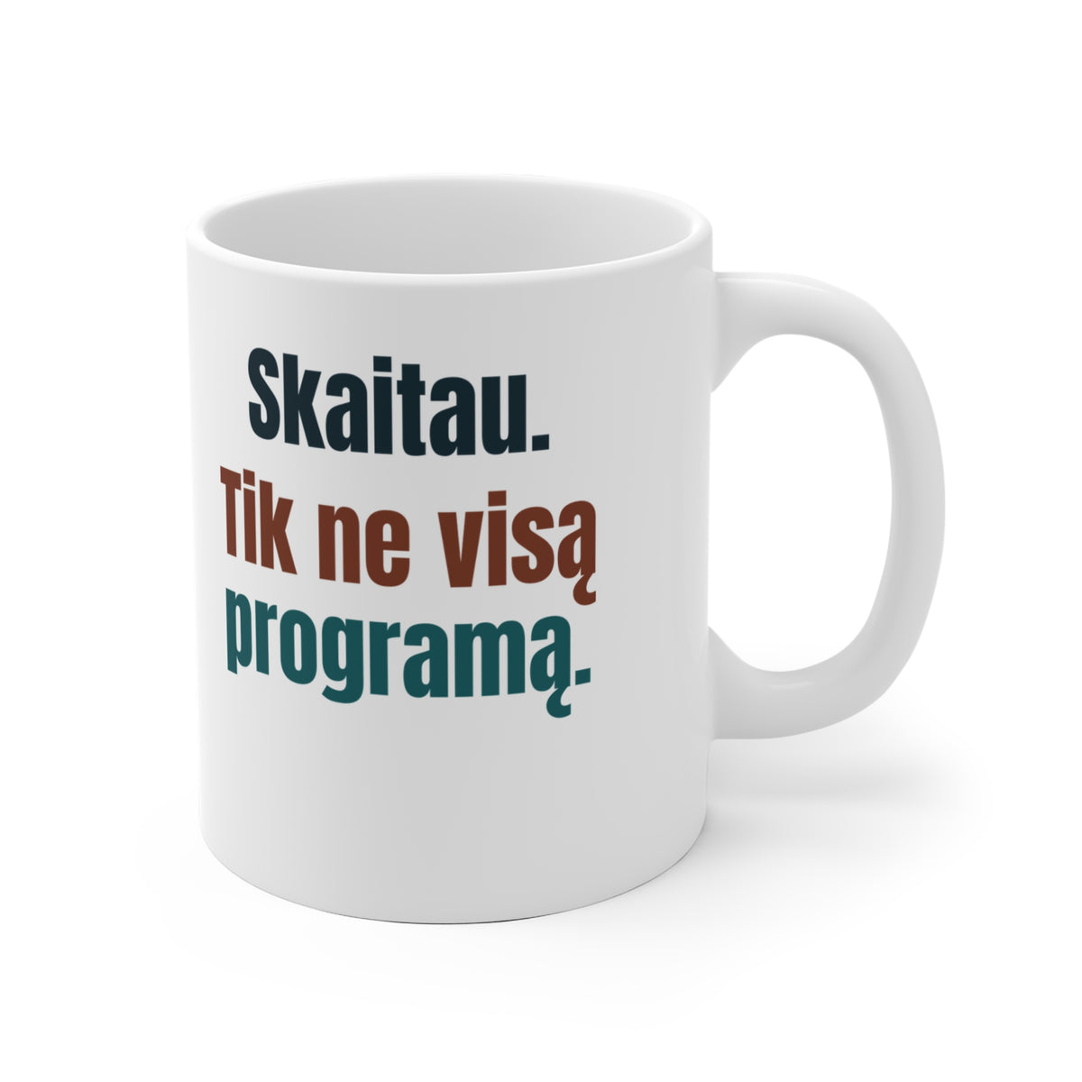 Skaitau. Tik ne visą programą.