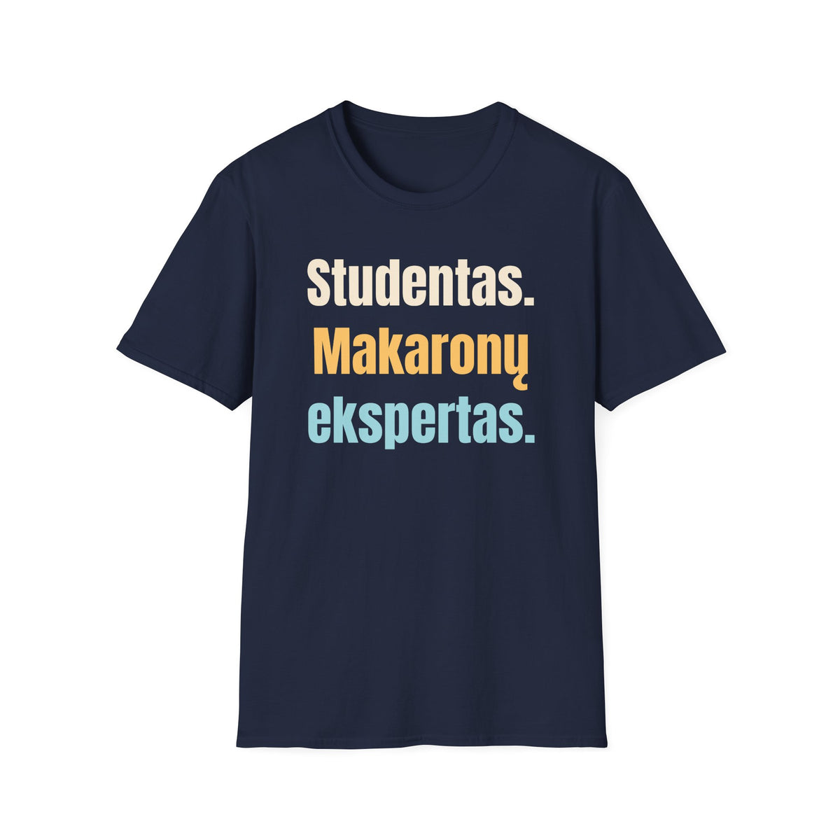 Studentas. Makaronų ekspertas.