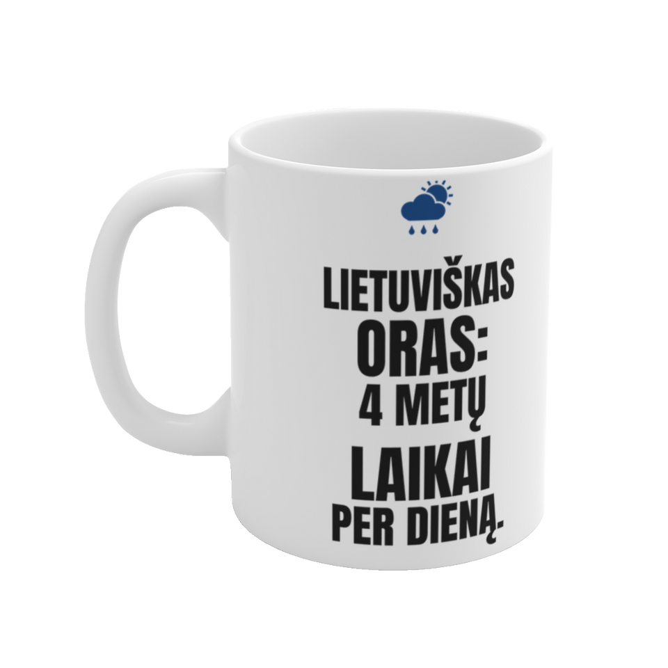 Puodelis „Lietuviškas oras: 4 metų laikai per dieną“ – vaizdas 2