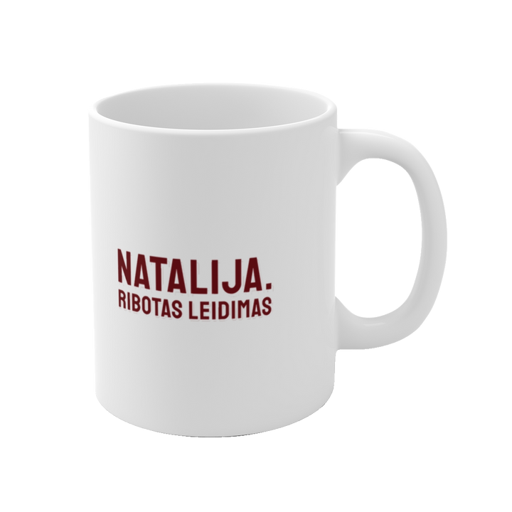 Puodelis „Natalija. Ribotas leidimas“ – vaizdas 1