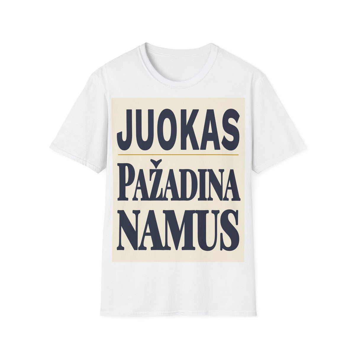 Juokas pažadina namus.