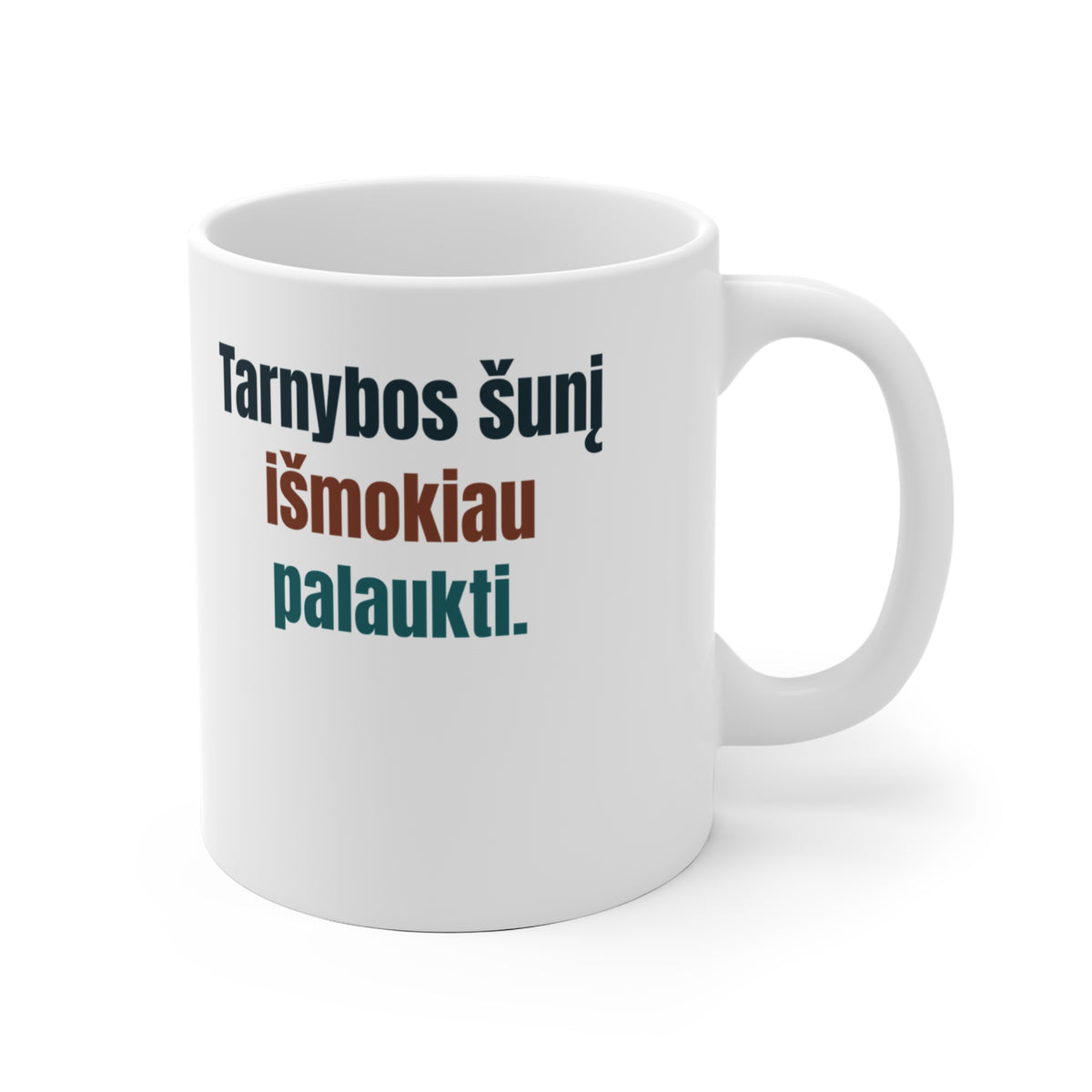 Tarnybos šunį išmokiau palaukti.