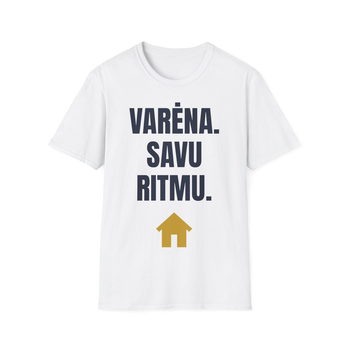 Varėna. Savu ritmu. — Marškinėliai, spauda priekyje