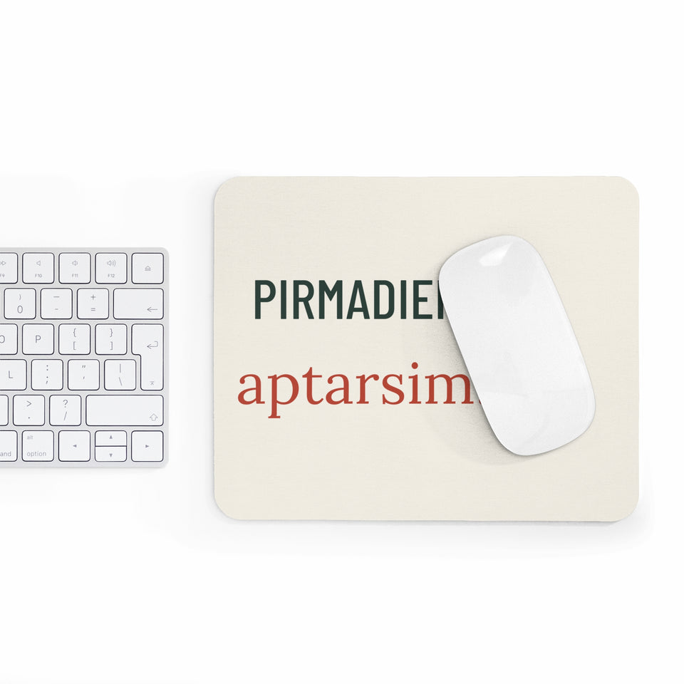 Pelės kilimėlis „Pirmadienį aptarsim“ ant stalo