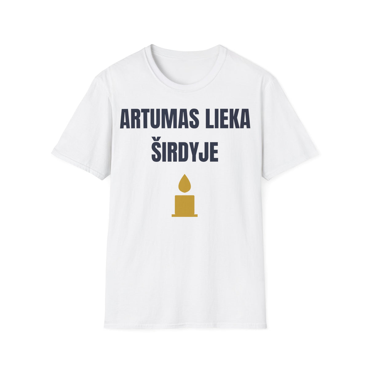 Artumas lieka širdyje — Marškinėliai, spauda priekyje