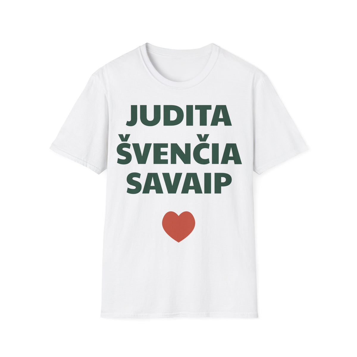 Judita švenčia savaip — Marškinėliai, spauda priekyje