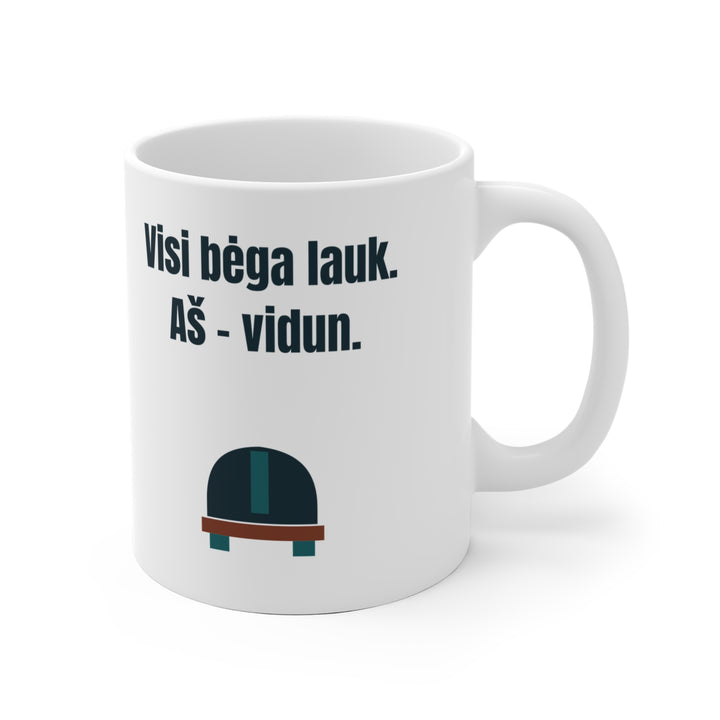 Visi bėga lauk. Aš – vidun.