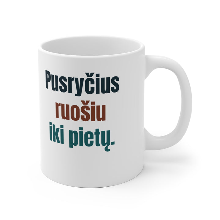 Pusryčius ruošiu iki pietų.