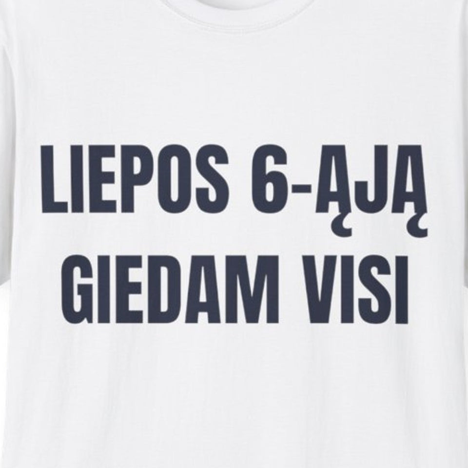 Liepos šeštoji suburia — Marškinėliai, spaudos vaizdas