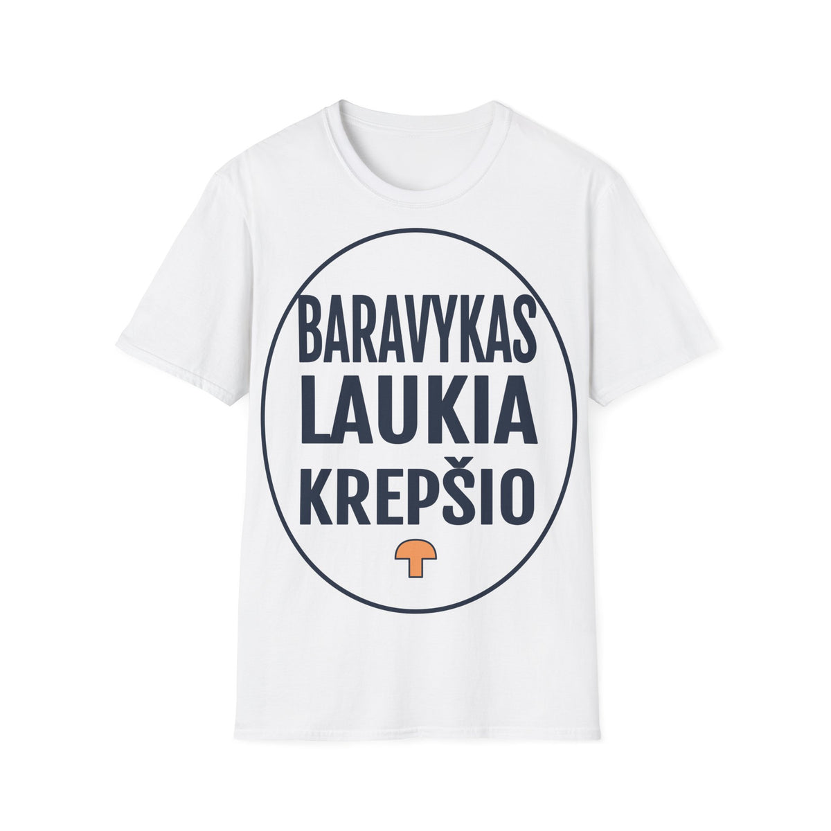 Baravykas laukia krepšio.