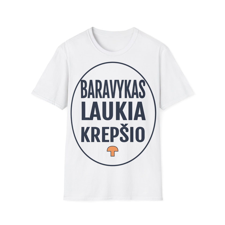 Baravykas laukia krepšio.