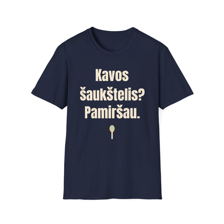 Kavos šaukštelis? Pamiršau.