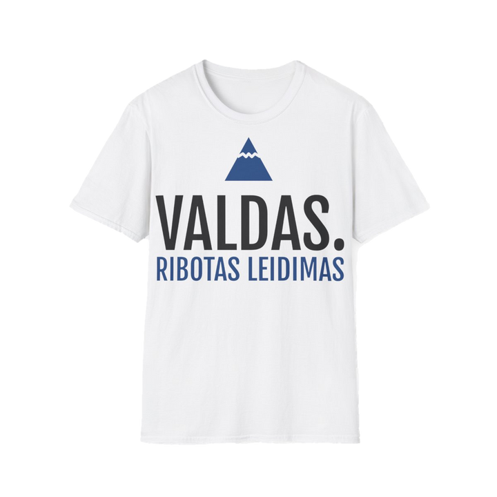 Marškinėliai „Valdas. Ribotas leidimas“ – balta