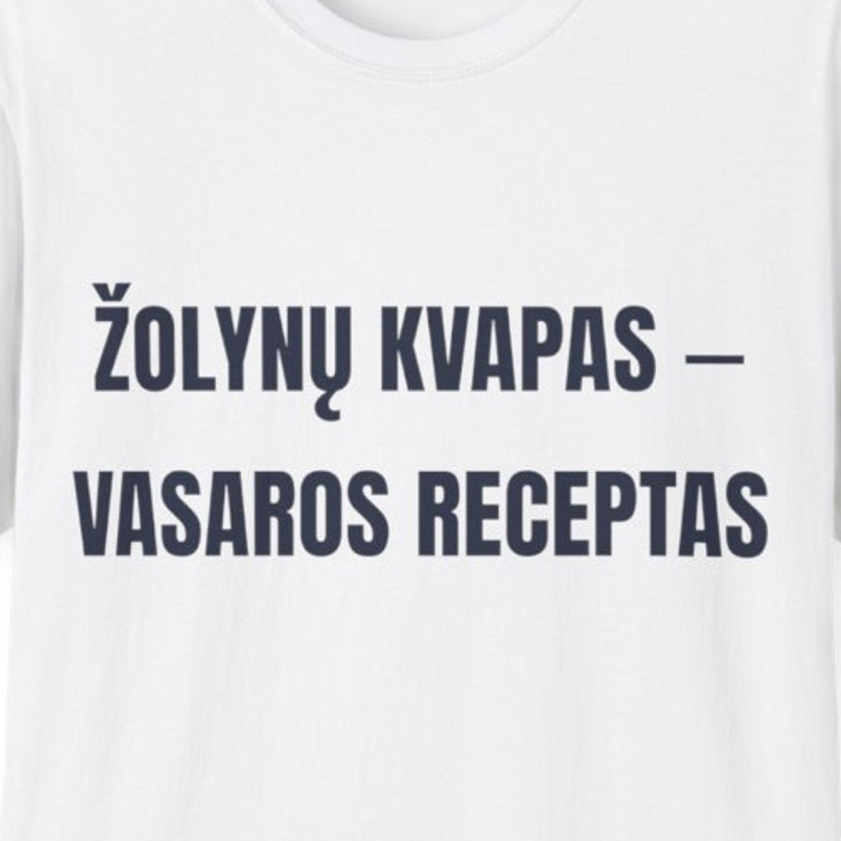 Žolynų kvapas – vasaros receptas · Marškinėliai · spauda priekyje