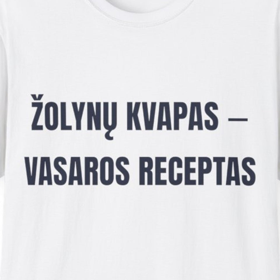 Vasaros žolynai namams — Marškinėliai, spaudos vaizdas