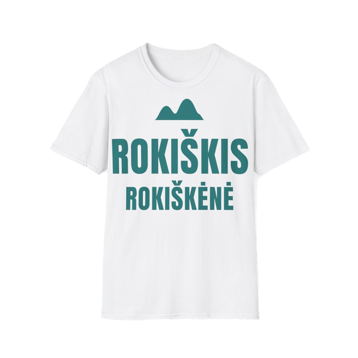 Marškinėliai „Rokiškis – Rokiškėnė“ – balta