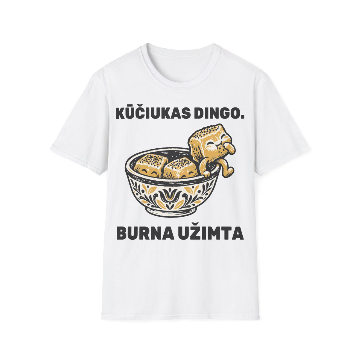 Kūčiukas dingo. Burna užimta – Marškinėliai