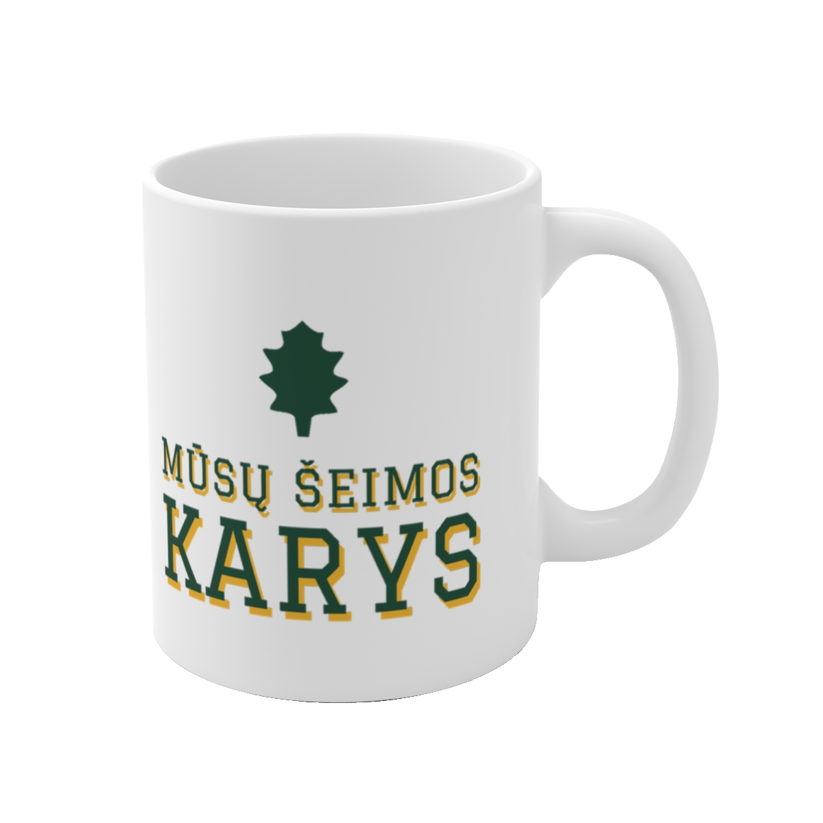 Puodelis „Mūsų šeimos karys“ – vaizdas 1