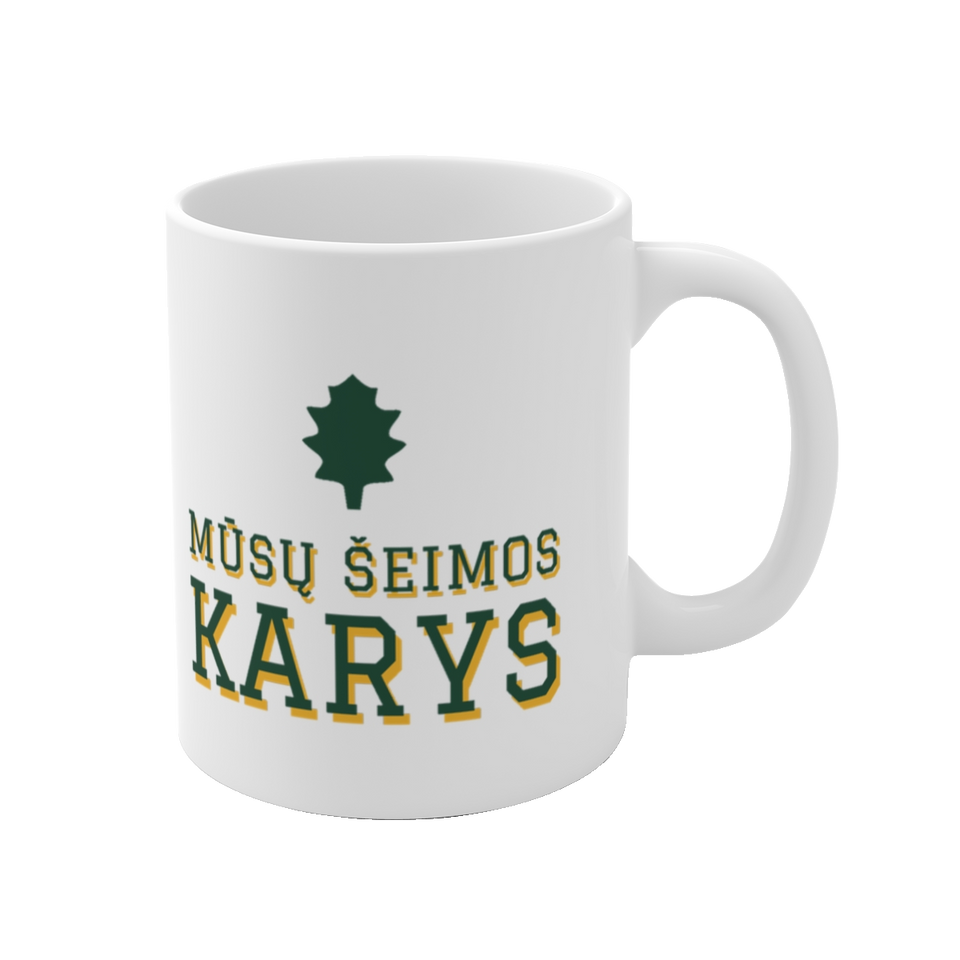 Puodelis „Mūsų šeimos karys“ – vaizdas 1