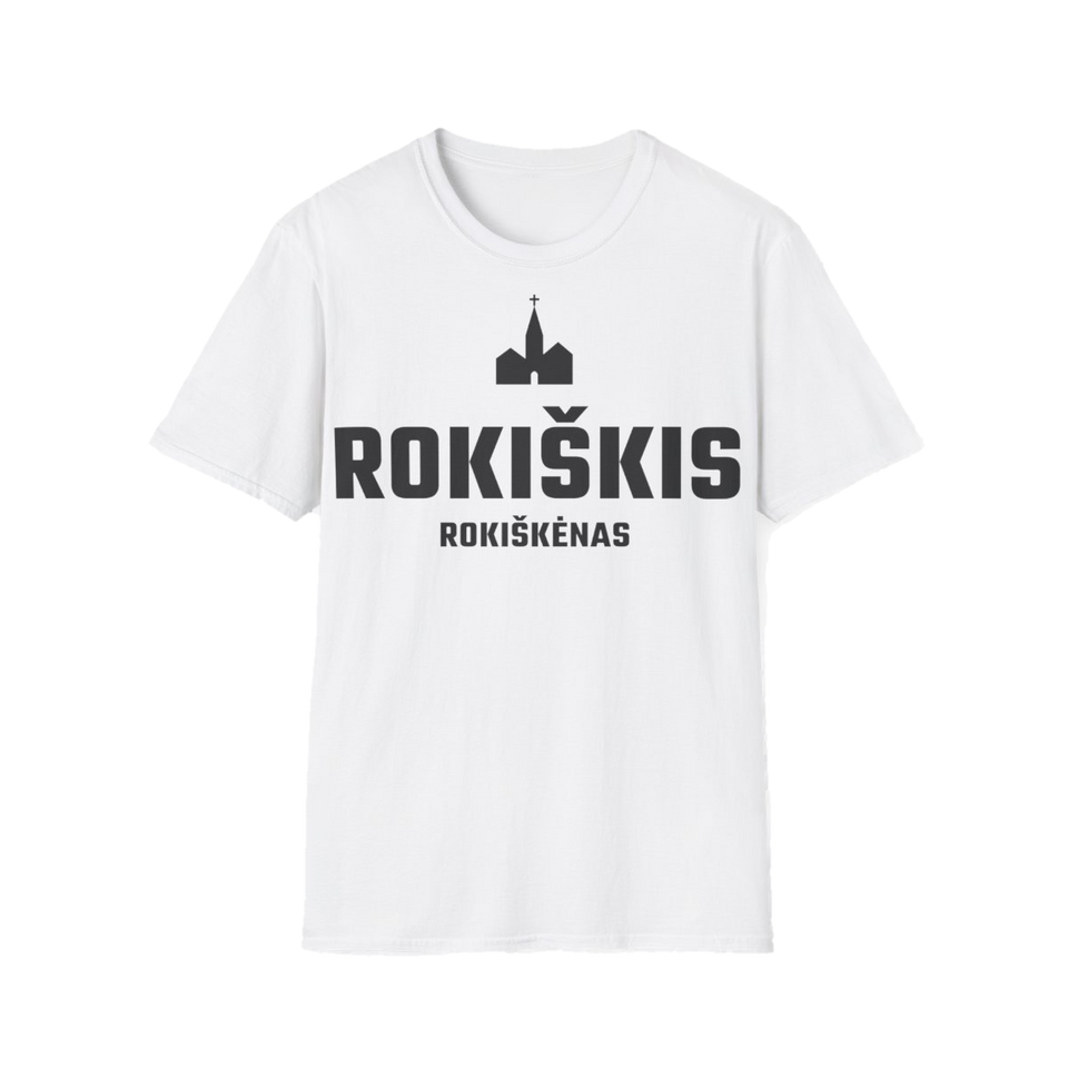 Marškinėliai „Rokiškis – Rokiškėnas“ – balta