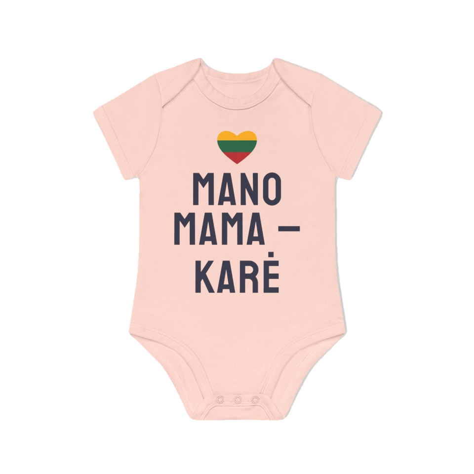 Smėlinukas „Mano mama – karė“ – pudros rožinė