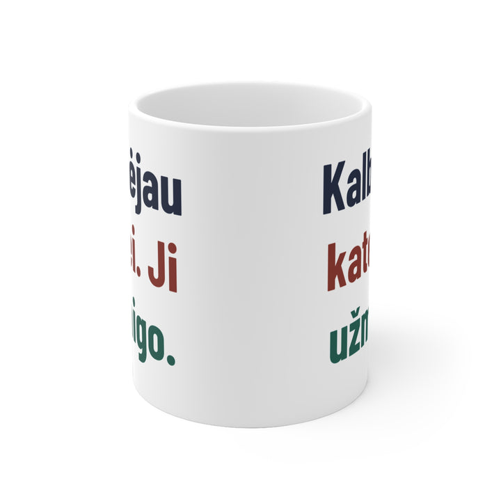 Kalbėjau katei. Ji užmigo.