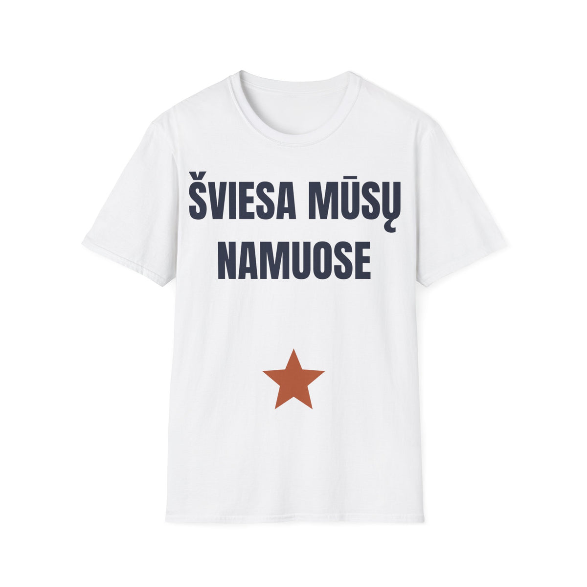 Šviesa mūsų namuose — Marškinėliai, spaudos vaizdas