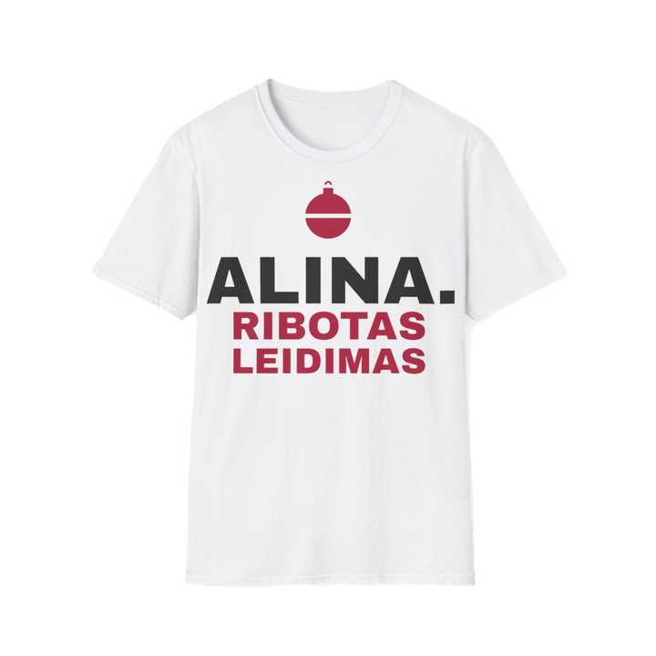 Marškinėliai „Alina. Ribotas leidimas“ – balta