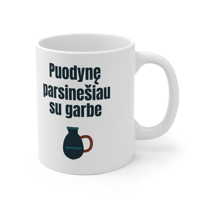 Puodynę parsinešiau su garbe