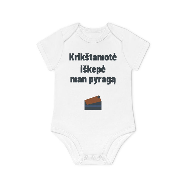 Krikštamotė iškepė man pyragą