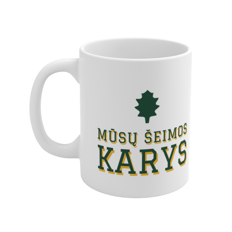 Puodelis „Mūsų šeimos karys“ – vaizdas 2