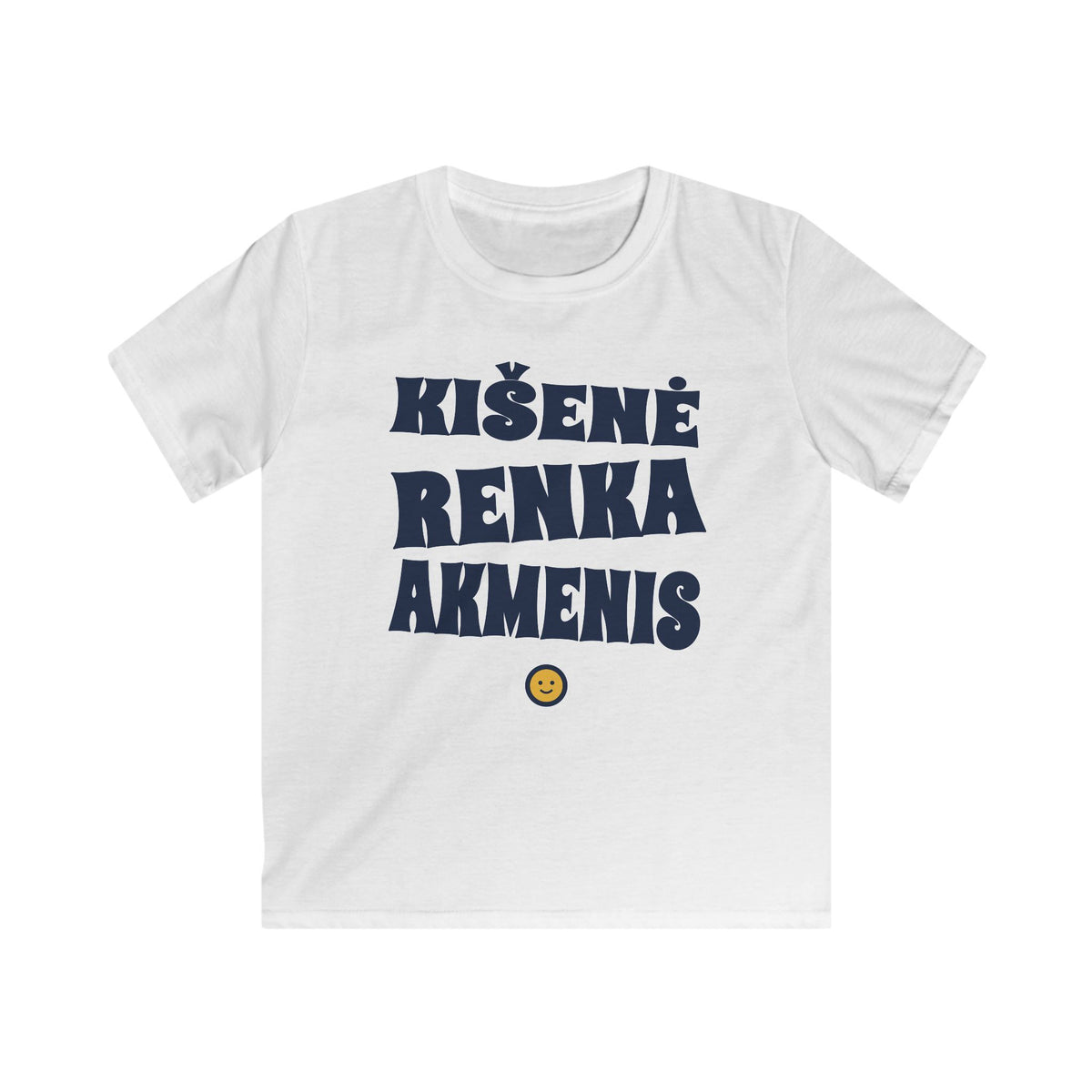 Kišenė renka akmenis.