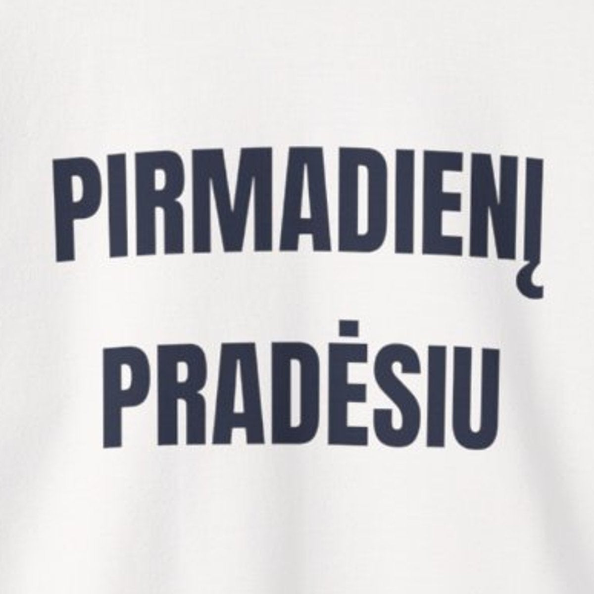Pirmadienį pradėsiu · Džemperis · spauda priekyje