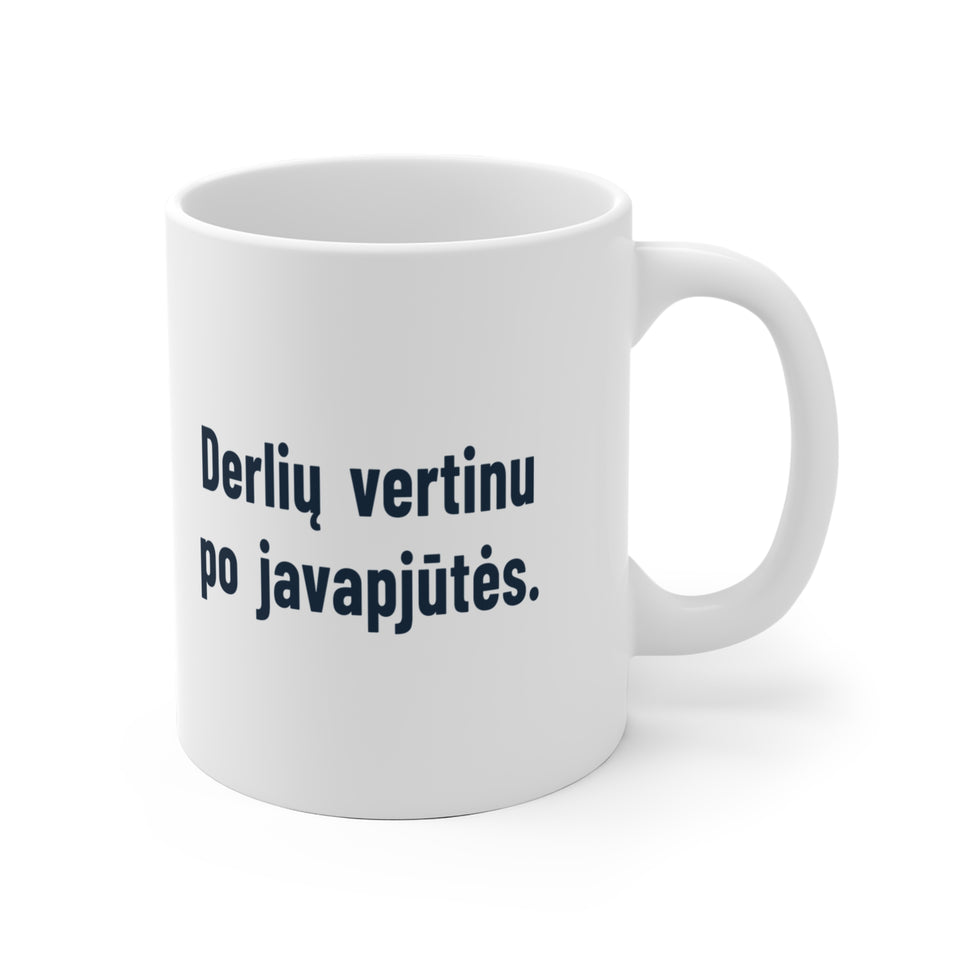 Derlių vertinu po javapjūtės.