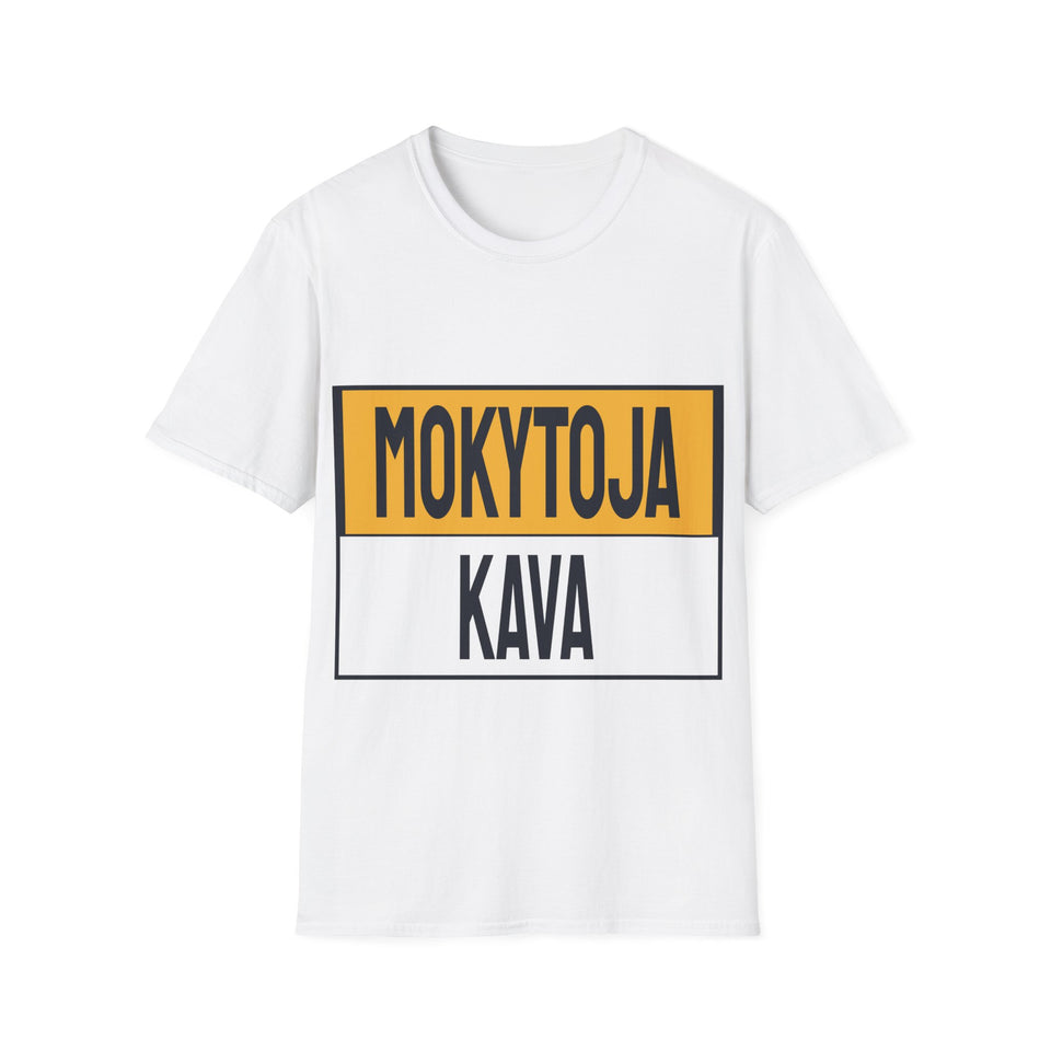 Mokytoja. Pertrauka priklauso kavai.