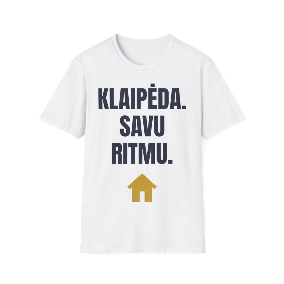 Klaipėda. Savu ritmu. — Marškinėliai, spauda priekyje