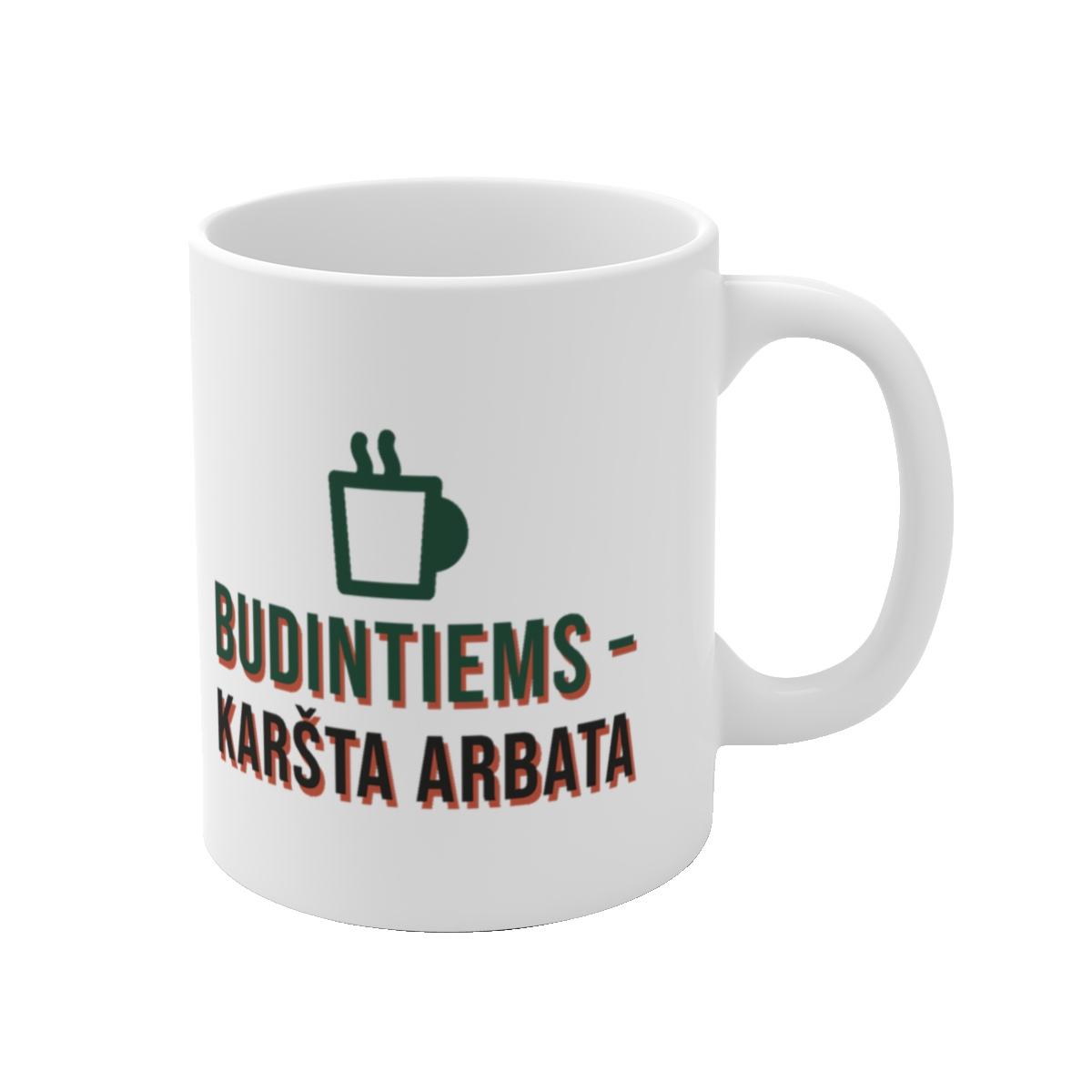 Puodelis „Budintiems – karšta arbata“ – vaizdas 1