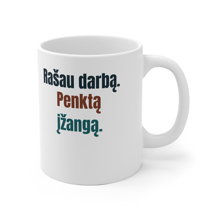 Rašau darbą. Penktą įžangą.
