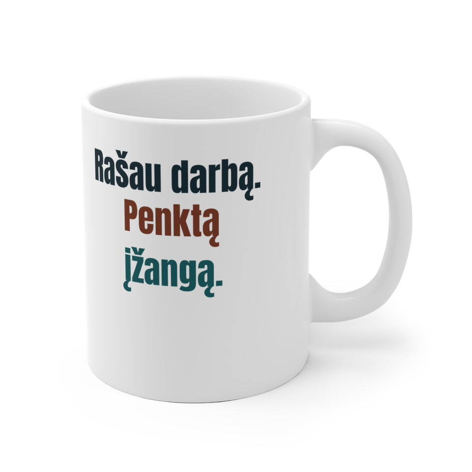 Rašau darbą. Penktą įžangą.