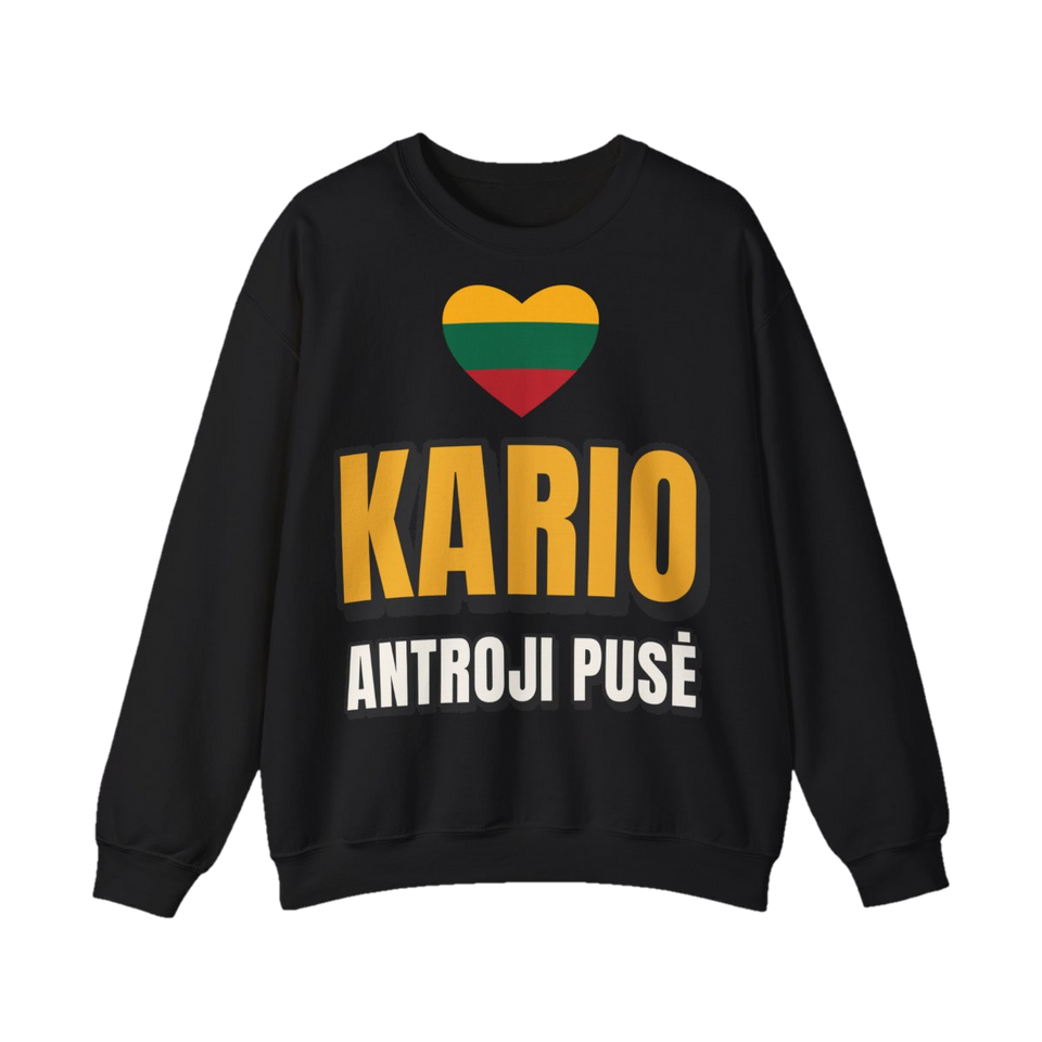 Džemperis „Kario antroji pusė“ – juoda