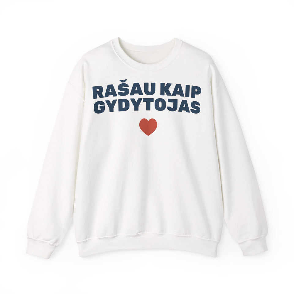 Rašau kaip gydytojas — Džemperis, spaudos pusė