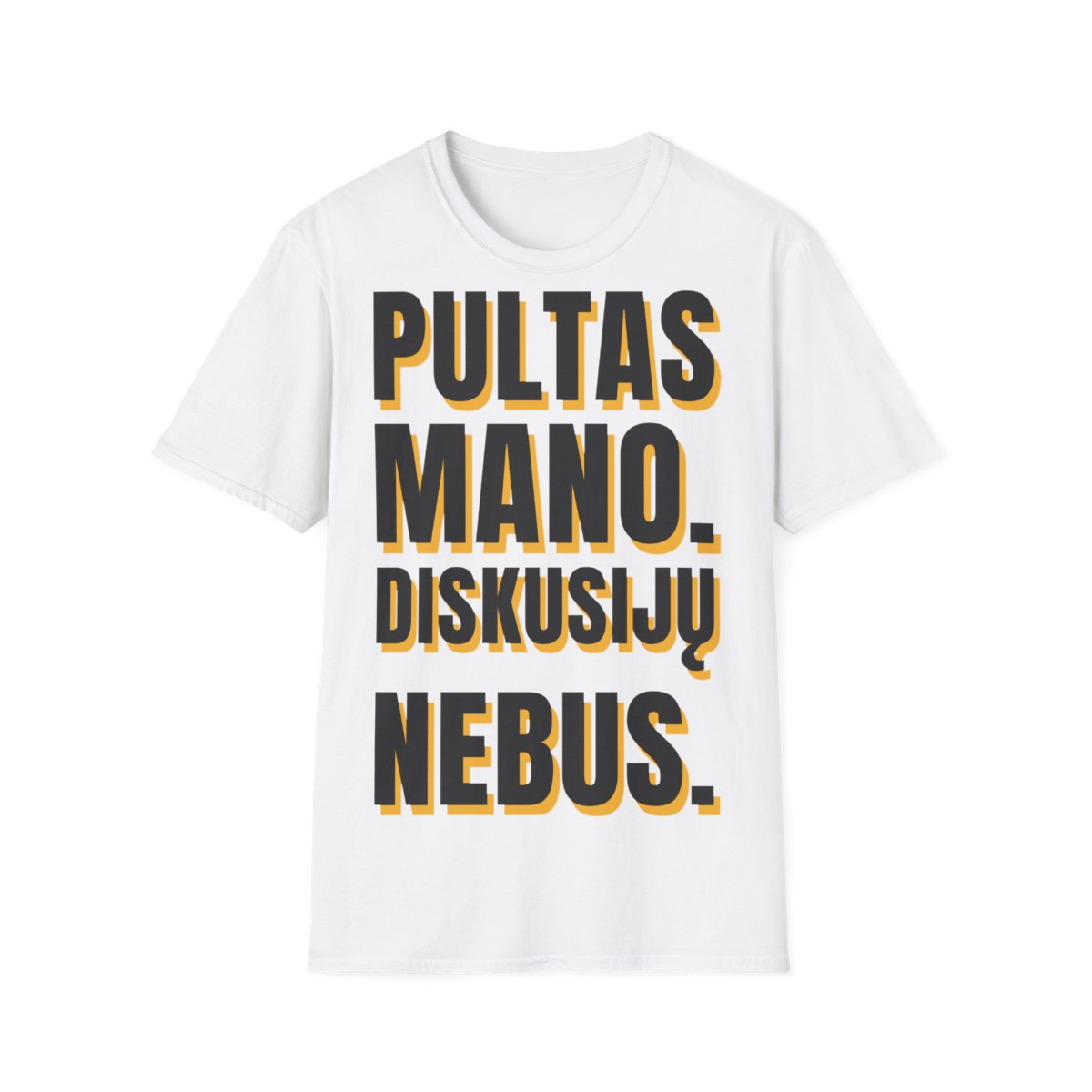 Pultas laukia mano sprendimo — Marškinėliai, spauda priekyje