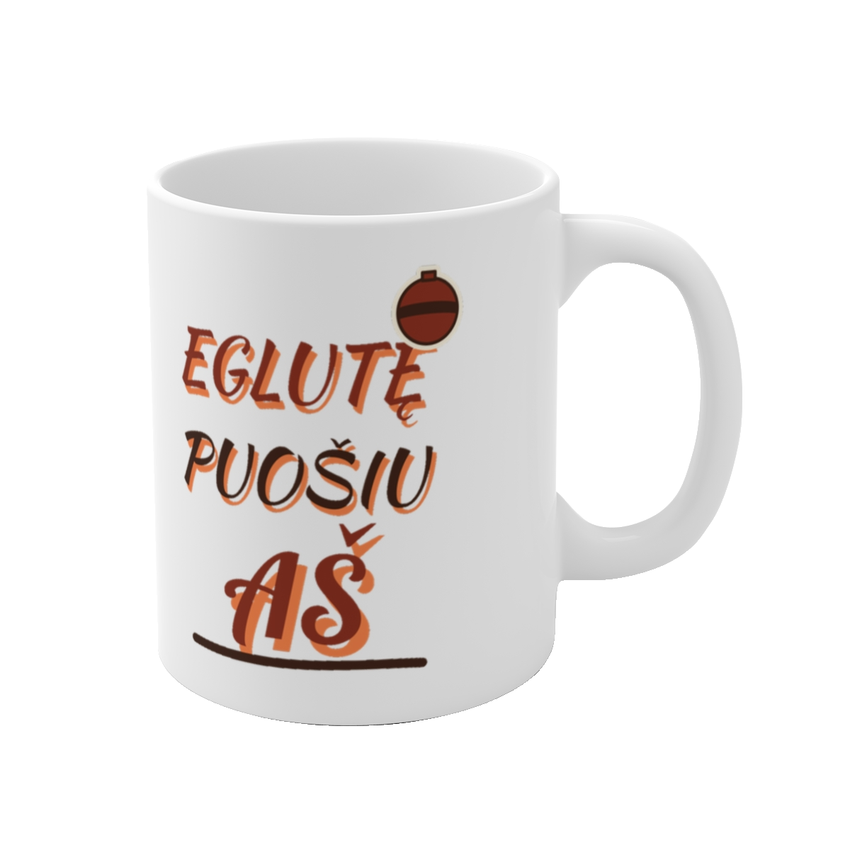 Puodelis „Eglutę puošiu aš“ – vaizdas 1